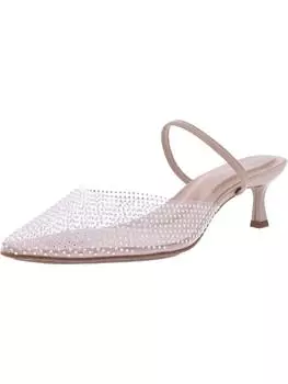 Женские пластиковые туфли на каблуке «киттен» с острым носком Anne Klein, цвет clear/natural