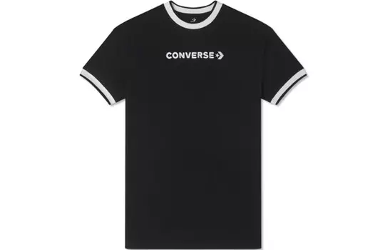 Женские платья Converse с короткими рукавами, цвет Black