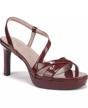 Женские платформенные босоножки Abby с открытым квадратным мысом Naturalizer, красный