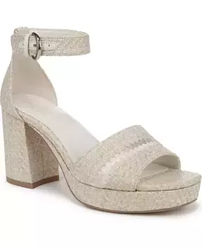 Женские платформенные босоножки Pearlyn 4 на квадратном каблуке Naturalizer, коричневый/бежевый