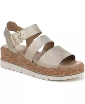 Женские платформенные сандалии-эспадрильи Once Twice Dr. Scholl's, золотой