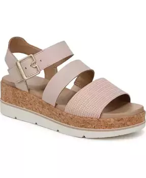 Женские платформенные сандалии-эспадрильи Once Twice Dr. Scholl's, розовый