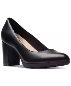 Женские платформенные туфли-лодочки Bayla Skip Slip-On Clarks, черный