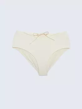 Женские плавки бикини без принта LCW DREAM, кремового цвета