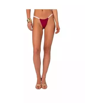 Женские плавки бикини Leanna контрастного цвета Edikted, красный