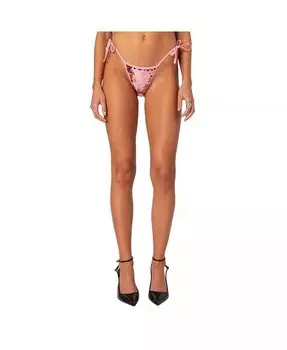 Женские плавки бикини Lilly с пайетками Edikted, розовый