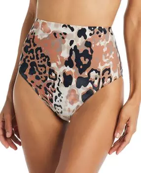 Женские плавки бикини нейтрального цвета с завышенной талией и животными Beyond Control