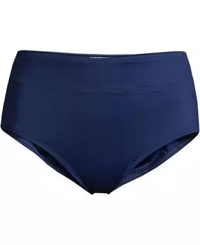 Женские плавки бикини с завышенной талией и контролем живота Lands' End