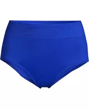 Женские плавки бикини с завышенной талией и контролем живота Lands' End