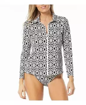 Женские плавки Karen, текстурированный рашгард Beach House, черный