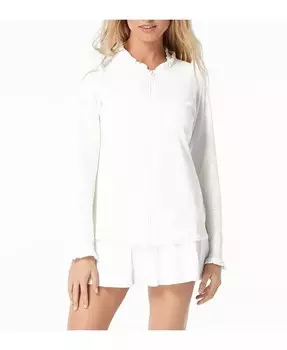 Женские плавки Phoebe свободного кроя с рюшами для плавания Beach House, белый