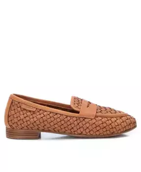 Женские плетеные балетки из коллекции Carmela Leather Collection от XTI, коричневый/бежевый