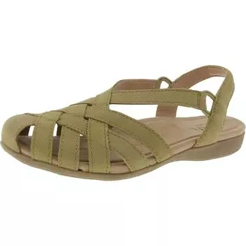 Женские плетеные босоножки Berri с круглым носком и открытой пяткой Earth Origins, светло-зеленый