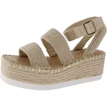 Женские плетеные босоножки на платформе Showstopr Wild Pair, цвет natural raffia