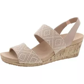 Женские плетеные босоножки на танкетке Marcela LifeStride, цвет tan/ivory