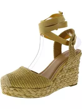 Женские плетеные босоножки на танкетке с ремешками INC, цвет natural woven