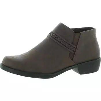 Женские плетеные ботильоны Jalia с миндалевидным носком Easy Street, коричневый