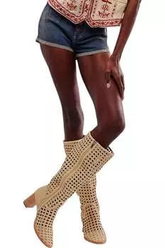 Женские плетеные ботинки Woodstock цвета пахты Free People, цвет buttermilk