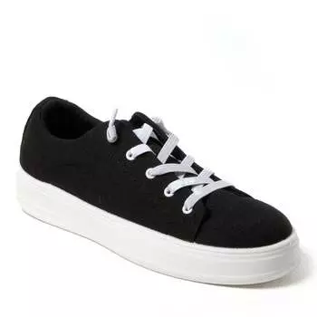 Женские плетеные кроссовки Dearfoams Mabel Slip On, черный