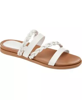 Женские плетеные сандалии Colette Journee Collection, белый