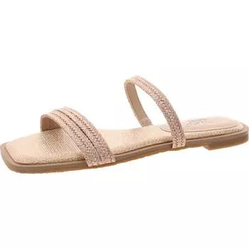 Женские плетеные сандалии Helena с металлическим эффектом Jewel Badgley Mischka, розовый