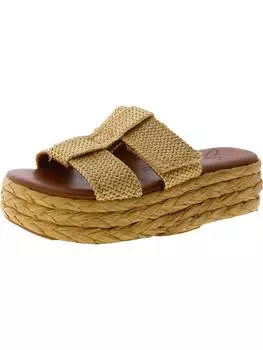 Женские плетеные сандалии Izzy Slip On Slide Zodiac, цвет natural fabric