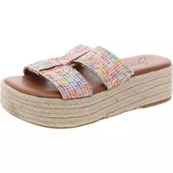 Женские плетеные сандалии Izzy Slip On Slide Zodiac, цвет rainbow multi fabric