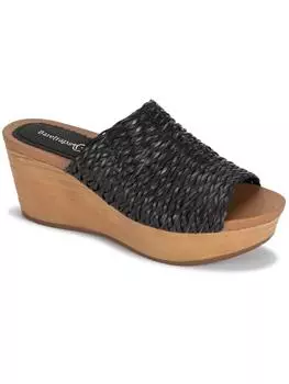 Женские плетеные сандалии Macauley на танкетке Baretraps, черный
