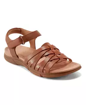 Женские плетеные сандалии Marlene на плоской подошве Easy Spirit, коричневый