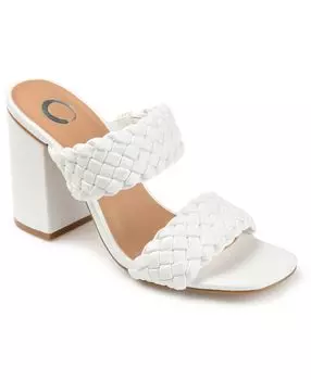 Женские плетеные сандалии Melissa Journee Collection, белый