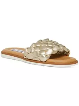 Женские плетеные сандалии Paislee с открытым носком Steve Madden, золотой