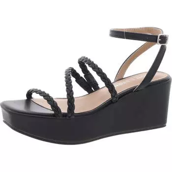 Женские плетеные сандалии с ремешками Alyssaa Sun + Stone, цвет black smooth