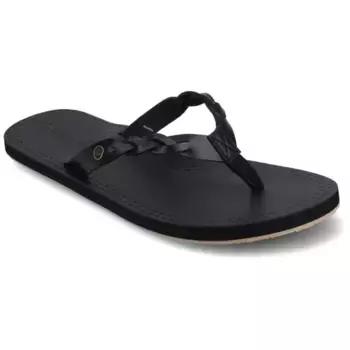 Женские плетеные сандалии-шлёпанцы Tomi с удобным плетением Journee, черный