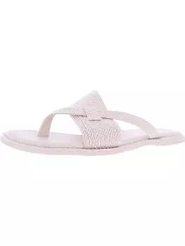 Женские плетеные сандалии-слайды Jenice 2 с открытым носком Franco Sarto, цвет natural fabric