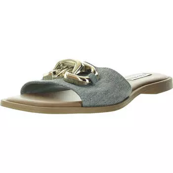 Женские плетеные сандалии-слайды Slip On Steve Madden, синий