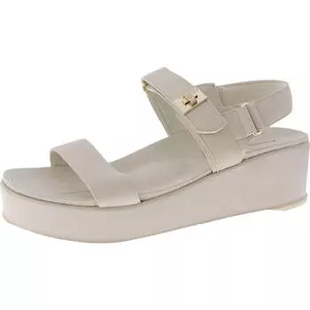 Женские плетеные сандалии Verse на регулируемой платформе Anne Klein, кремовый