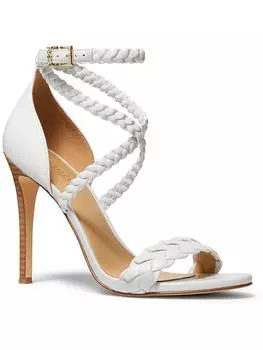 Женские плетеные туфли Astrid с металлическим отливом MICHAEL Michael Kors, цвет optic/white