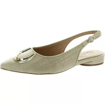 Женские плетеные туфли-слингбэки Bixby 2 из искусственного материала Naturalizer, цвет tan straw