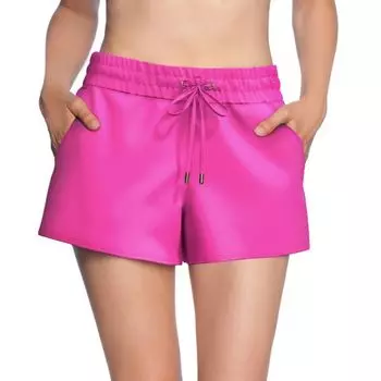 Женские плетёные шорты с кулиской Loft, цвет fuchsia rose