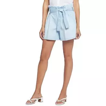 Женские плиссированные шорты из светлого денима NYDJ, цвет oceanfront