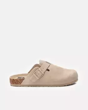 Женские плоские сабо на резиновой подошве Xti, бежевый