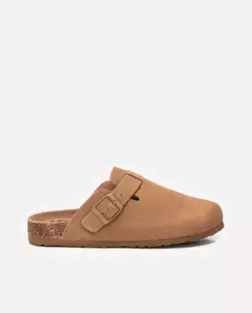 Женские плоские сабо на резиновой подошве Xti, цвет Camel