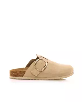 Женские плоские сабо с боковой пряжкой Mustang, натуральный