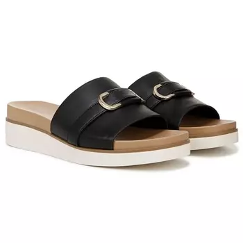 Женские плоские сандалии Genevieve Lifestride, black faux leather