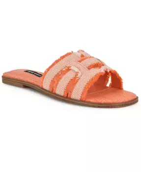 Женские плоские сандалии Germanny с бахромой Nine West, мультиколор