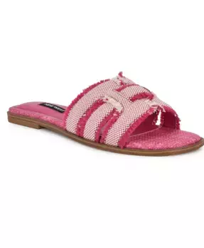 Женские плоские сандалии Germanny с бахромой Nine West, мультиколор