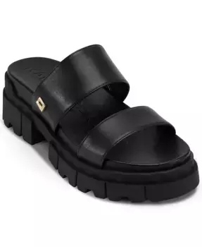 Женские плоские сандалии Lacara Lug Slide KARL LAGERFELD PARIS, черный