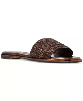 Женские плоские сандалии Oceania с вышивкой ALDO, коричневый