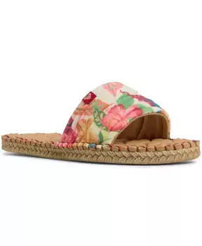 Женские плоские сандалии Shoresoft SLD с круглым носком Roxy, мультиколор