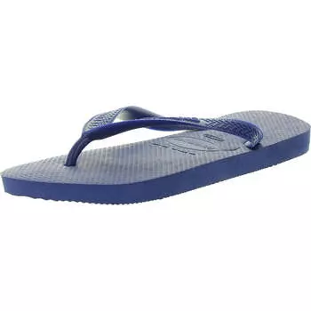 Женские плоские шлепанцы Havaianas, цвет marine blue